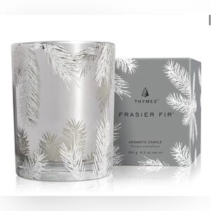Thymes Frasier Fir Candle – Pine Needle Design – Holiday  (Statement, 6.5 oz)